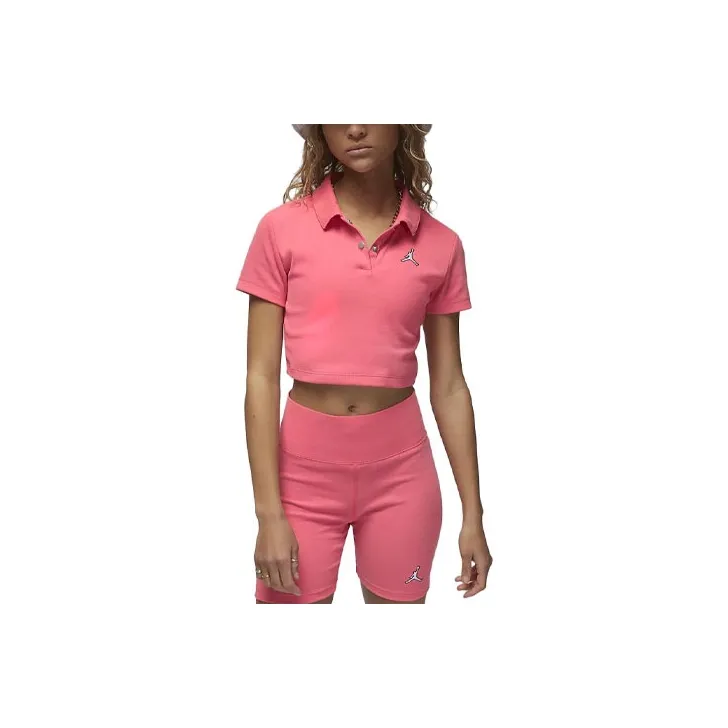 Jordan Crop Tops Women's Ocean Coral-0