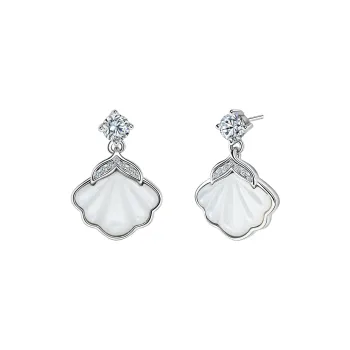 Disney Princess S925 Silver Stud Earrings Women's