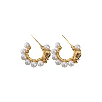 Drejew Copper Stud Earrings Women's