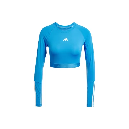 Adidas Free Shipping With AdiClub Hyperglam Training Cropped Long Sleeve Tee