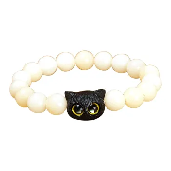 Welcome To The Treasure White Jade Bodhi Bracelets Unisex