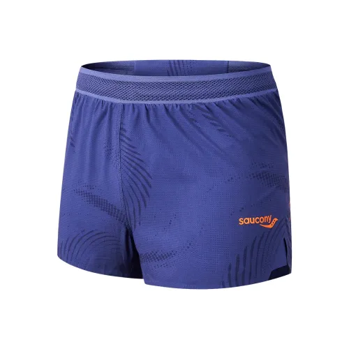 Saucony Sports Shorts Men's Indigo Purple Feather Color