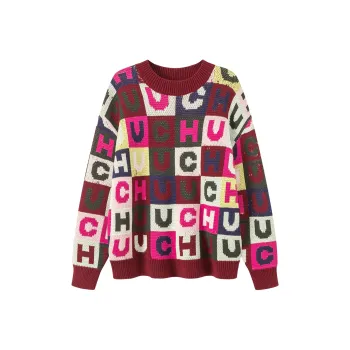 CHUU Sweaters Women's Vintage Red