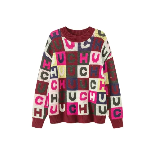 CHUU Sweaters Women's Vintage Red