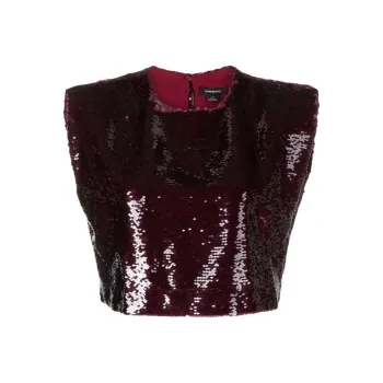 SABINA MUSAYEV T-Shirt Women's Burgundy