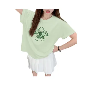 Weixi T Shirt Women's Light Pea Green