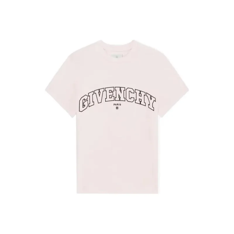 Givenchy Logo embroidered Cotton T shirt-0