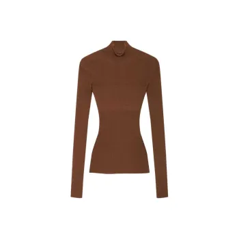 VERSACE Wool Ribbed-knit Top