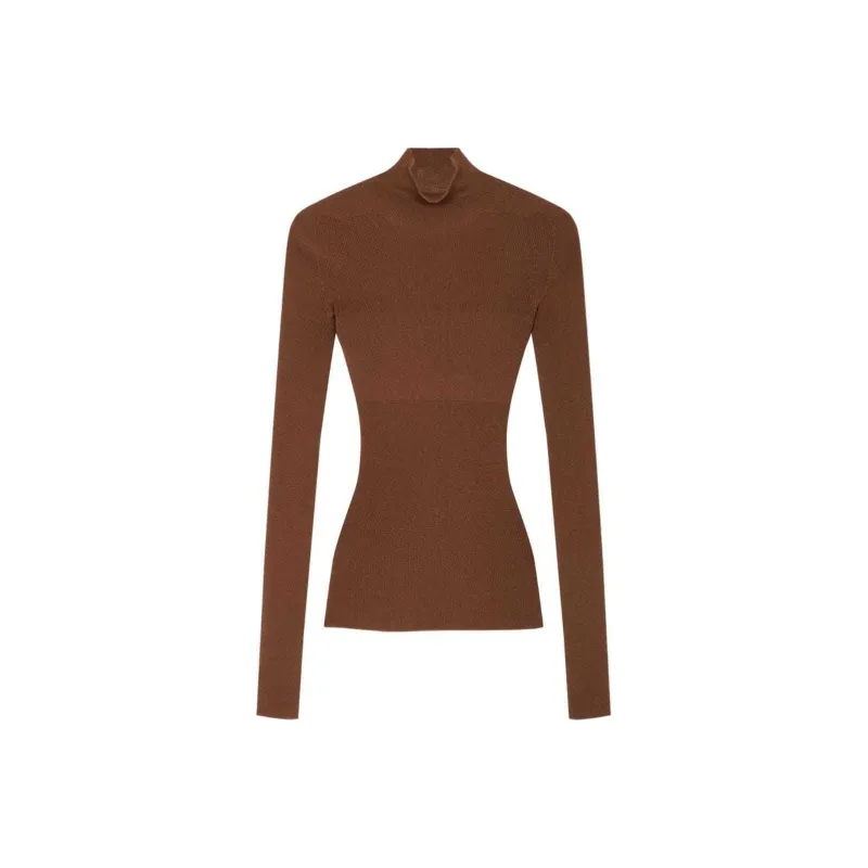 VERSACE Wool Ribbed-knit Top-0