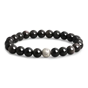 Lao Feng Xiang Natural Obsidian Bracelets Unisex