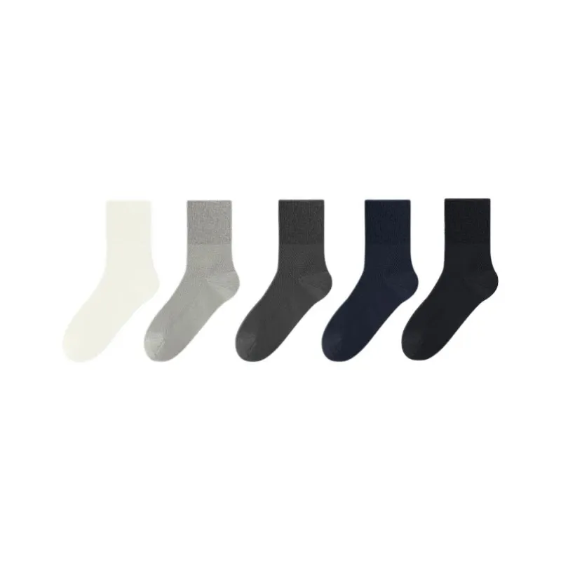 LUYOUYE Mid Calf Socks Men's 5 Pack-4