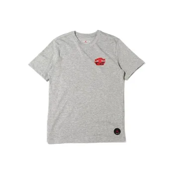 JORDAN Women's Nina Chanel Graphic T shirt Dark Heather Grey