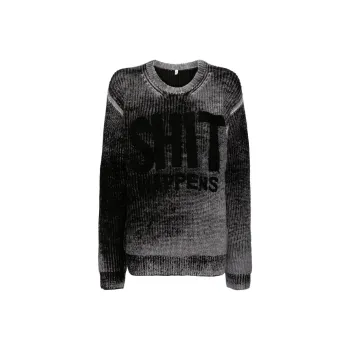 R13 Floral Printed Distressed Jumper