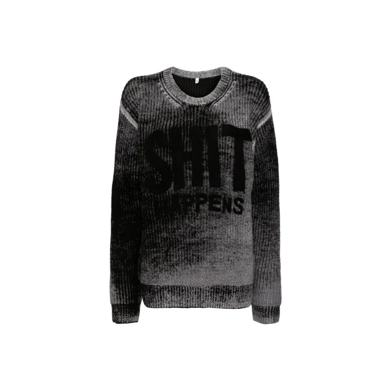 R13 Floral Printed Distressed Jumper-0
