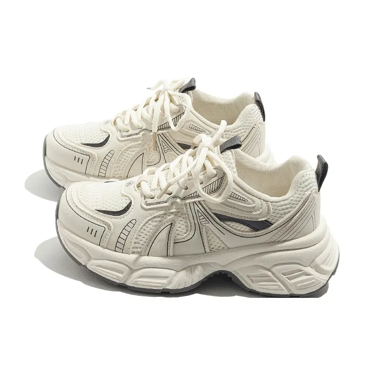 BEIER Breathable And Lightweight Low Top Chunky Sneakers Women's-1