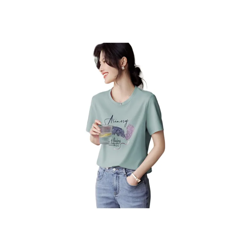 XWI Regular T Shirt Women's Gray Blue-0
