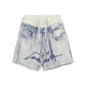 Guuka Casual Shorts Men's Denim Blue