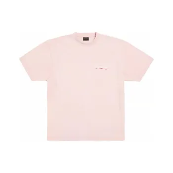 Balenciaga Logo Embroidered Crewneck T Shirt