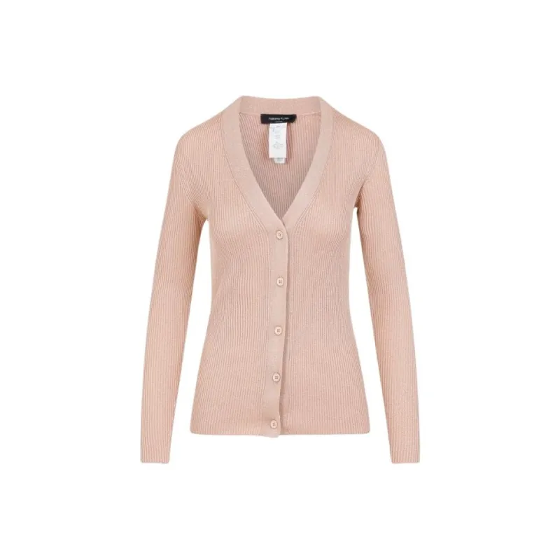 Fabiana Filippi V Neck Knitted Buttoned Cardigan-0