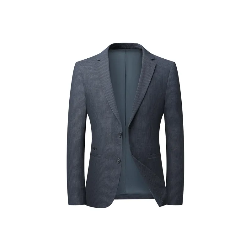 PIERRE CARDIN Business Suit Men's Gray Blue-0