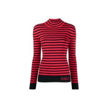Moncler Striped High neck Jumper