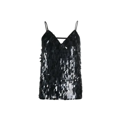 PINKO Sequinned Embellished Vest Top