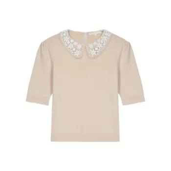 Maje Sweaters Women's Beige Yellow