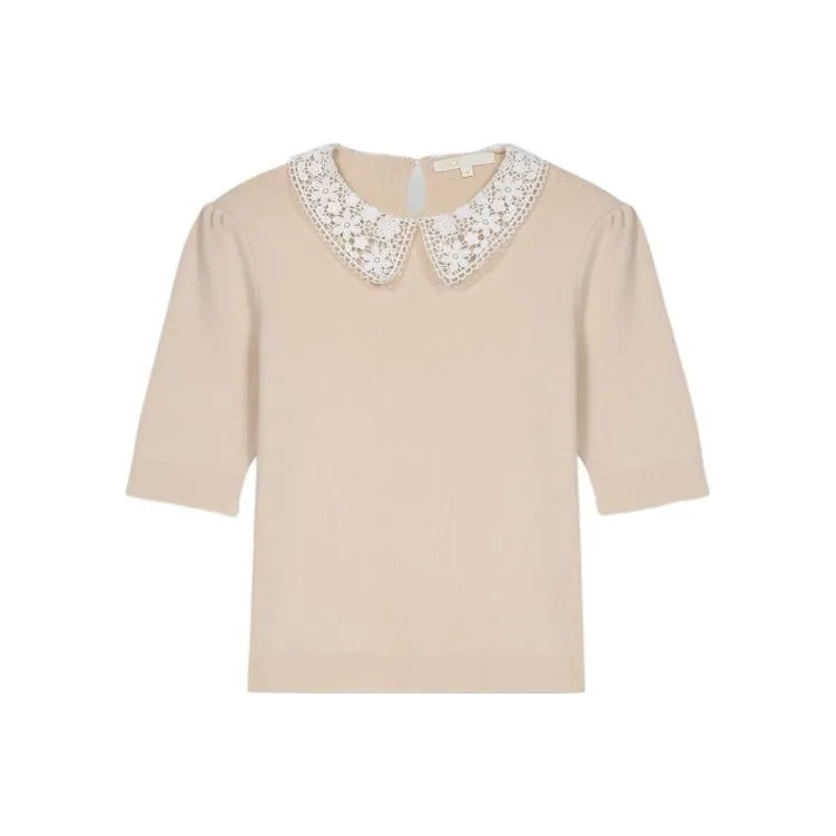 Maje Sweaters Women's Beige Yellow-0