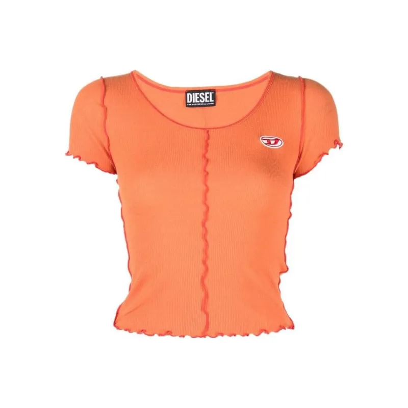 DIESEL T-Shirts Women's Orange-0
