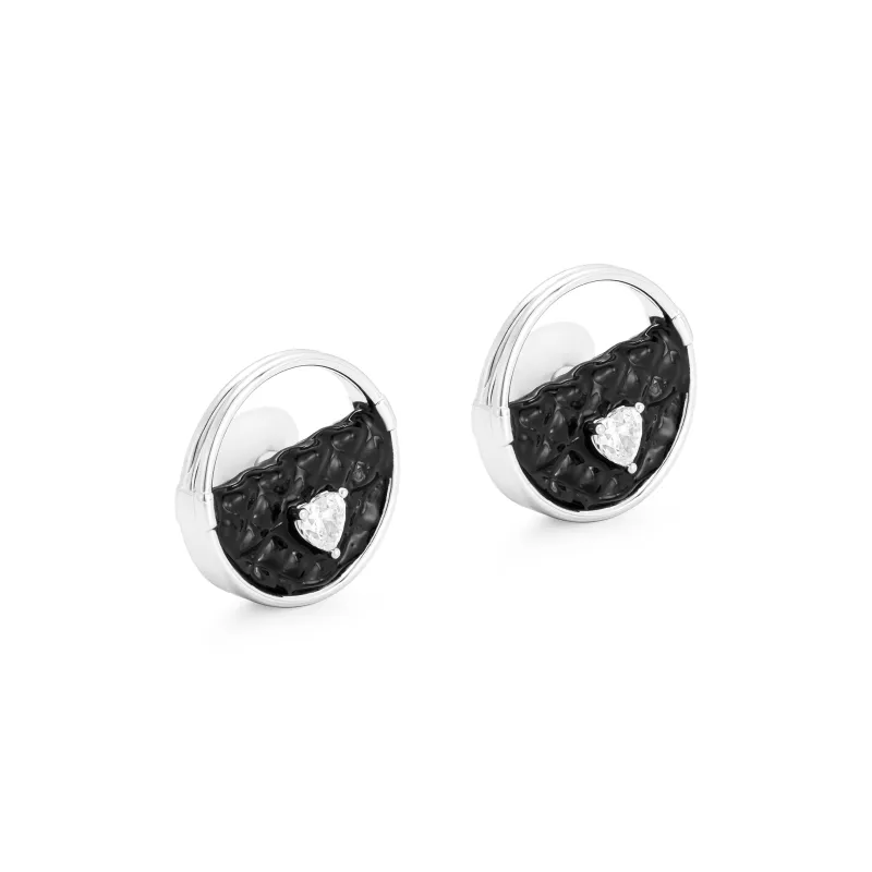 GEMOLA Synthetic Cubic Zirconia Clip On Earrings Women's-1