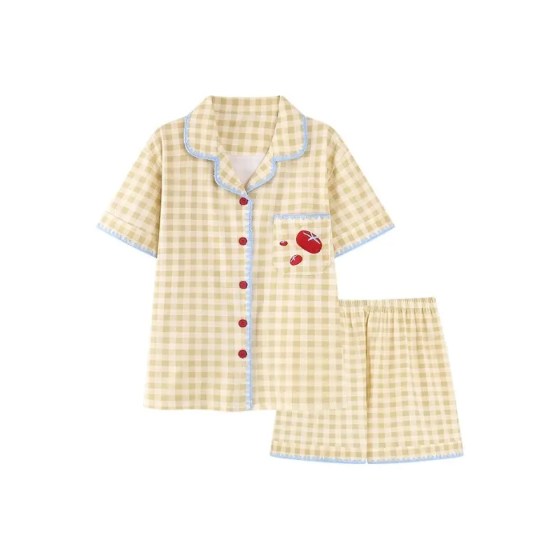 O'MESIK Pajama Set Women's Yellow-0