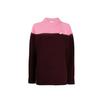 Patou Two tone Knitted Jumper