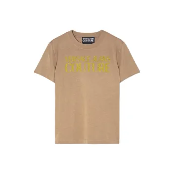 VERSACE JEANS COUTURE Logo print Cotton T shirt