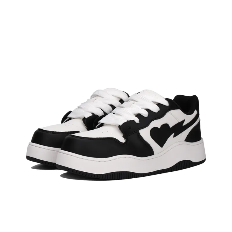 AND U Slip Resistant Height Increasing Abrasion Resistant Low Top Heartfelt Touch Skateboard Shoes Unisex-2