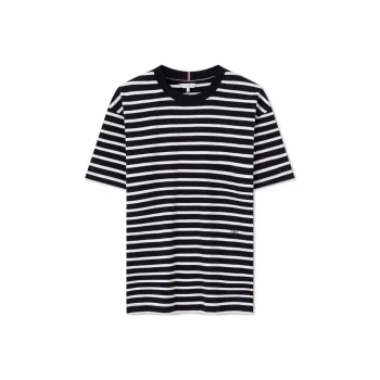 Tommy Hilfiger Logo embroidered Cotton T shirt