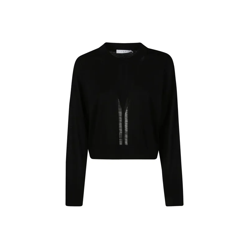 IRO NIGHT Lova Long-Sleeve Crew Neck Jumper-0