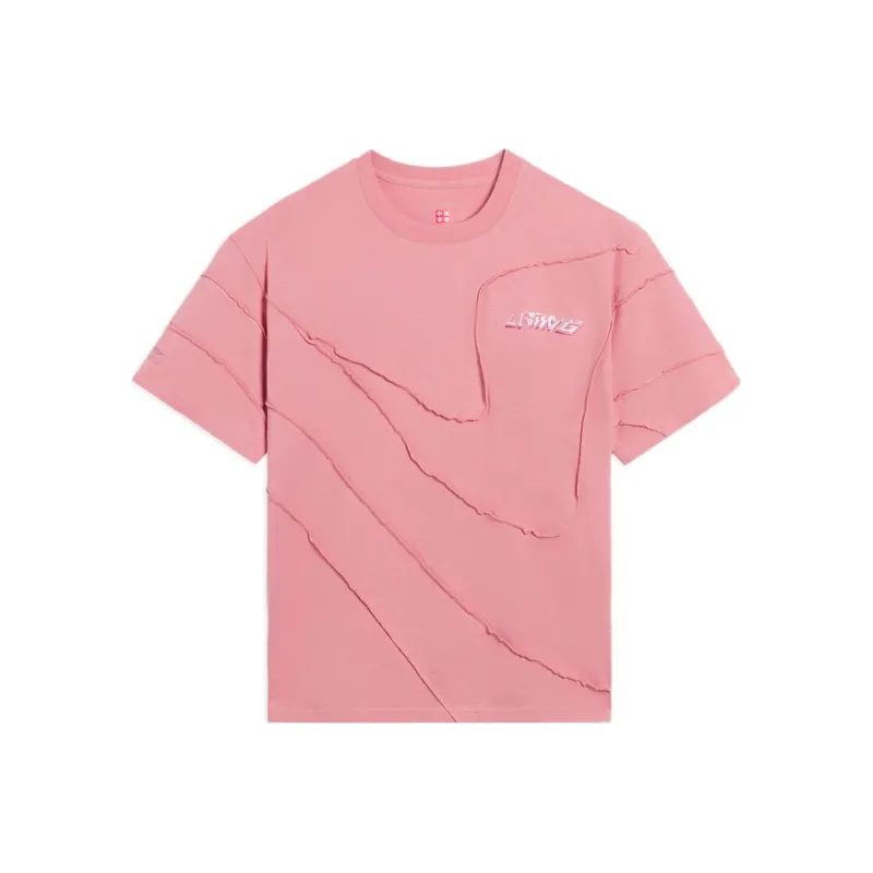 LiNing T Shirts Women's Madder Pink Dye-0