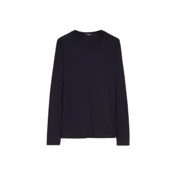 MaxMara Multie Collection Viscose Jersey T-Shirt T-Shirt Women's Marine Blue