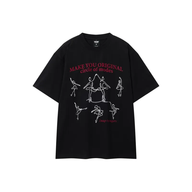 YINLEI T Shirts Unisex Black-0