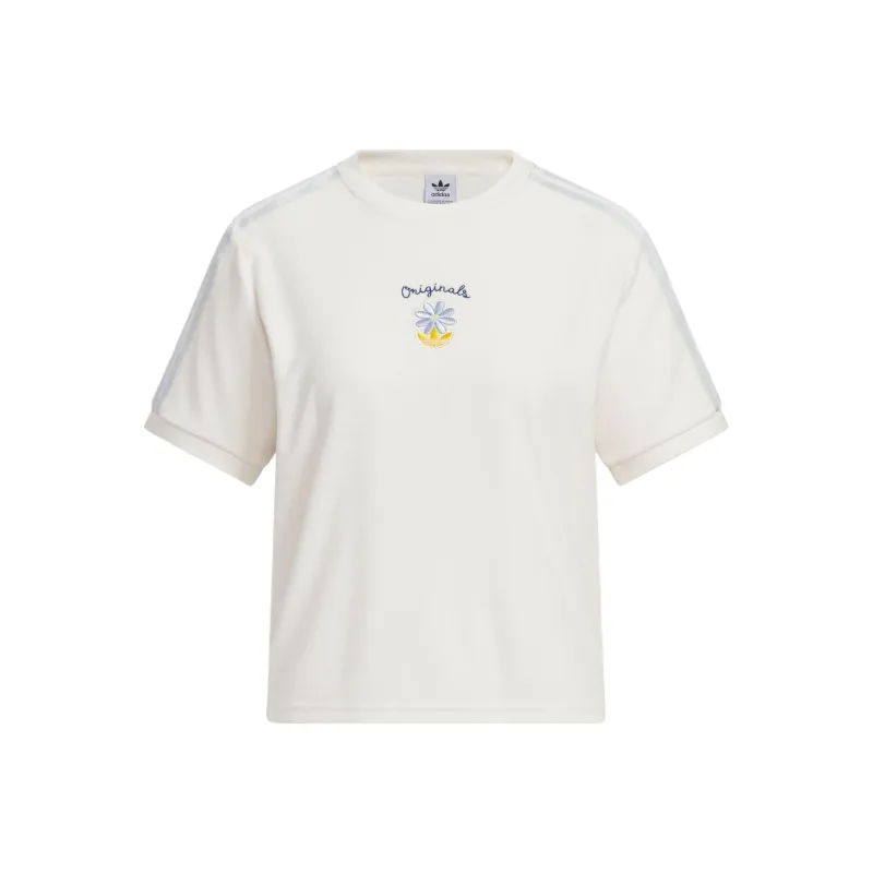 Adidas Originals Regular T Shirt Women's Pink White-0