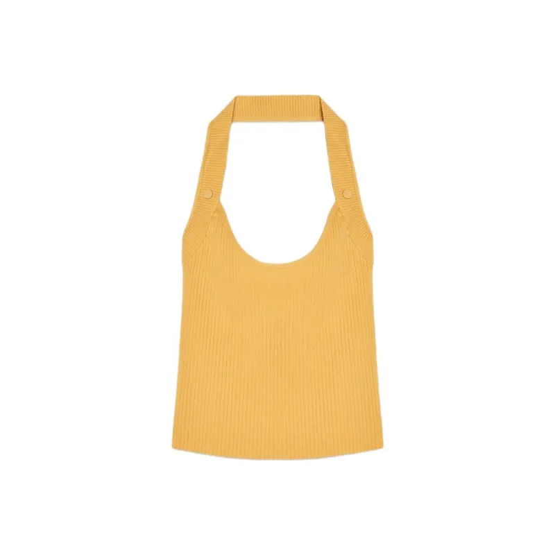 ZARA Tank Tops Women's Orange Red-0