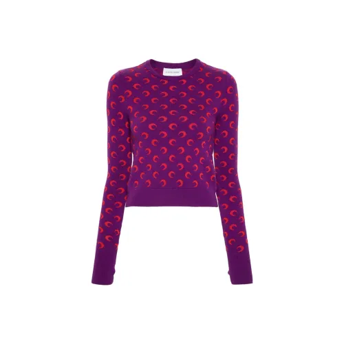 Marine Serre Moonogram Pattern Merino Jumper