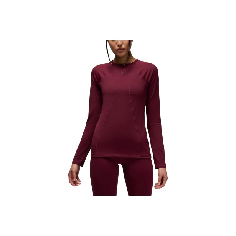 Jordan Sport Raglan Sleeve T-Shirt Women's Burgundy-0