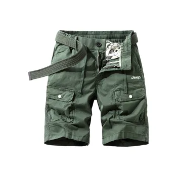 Jeep Casual Shorts Unisex Army Green