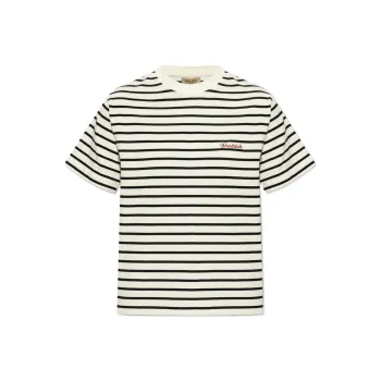 WOOLRICH Striped Crewneck T Shirt