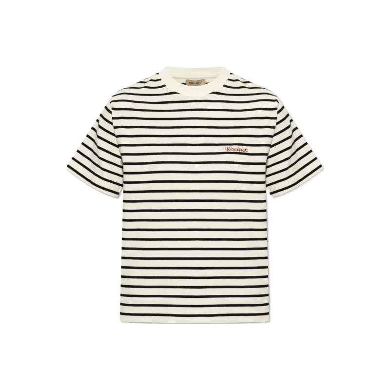 WOOLRICH Striped Crewneck T Shirt-0