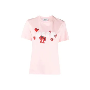MSGM T Shirts Women's Pink