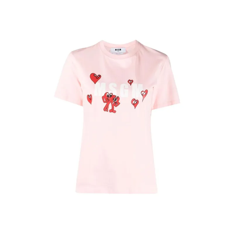 MSGM T Shirts Women's Pink-0
