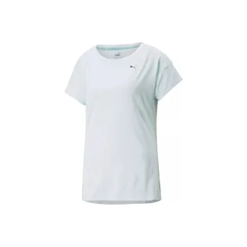PUMA TRAIN FAVORITE TEE NITRO BLUE T-Shirt Women's Turquoise