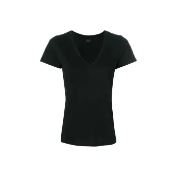 VINCE Classic V Neck Short Sleeved T Shirt